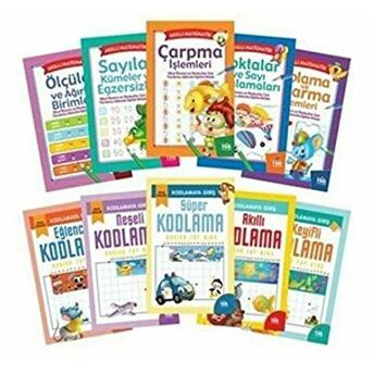 Akıllı Kodlama Ve Matematik Seti (10 Kitap) Kolektif