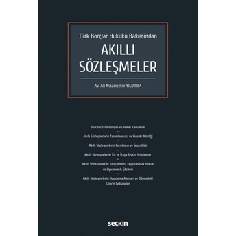 Akıllı Sözleşmeler Ali Nizamettin Yıldırım