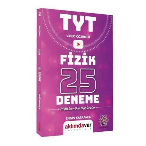 Aklımdavar Yayınları Tyt Fizik Tamamı Video Çözümlü 25 Deneme Engin Karapaça