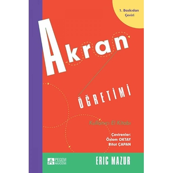 Akran Öğretimi - Kullanıcı El Kitabı Eric Mazur