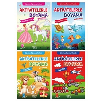 Aktivitelerle Boyama Kitabım Seti (4 Kitap)