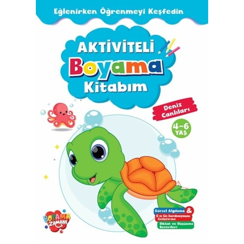 Aktiviteli Boyama Kitabı Deniz Canlıları