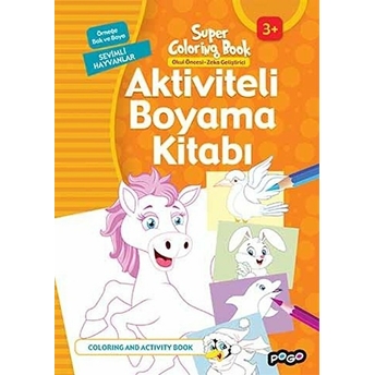 Aktiviteli Boyama Kitabı Sevimli Hayvanlar Kolektif