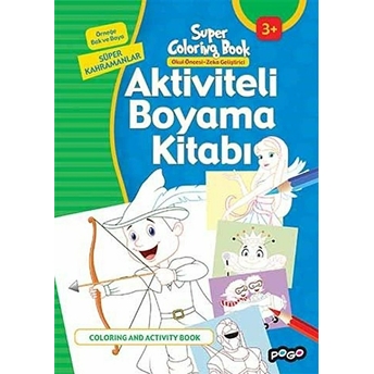 Aktiviteli Boyama Kitabı Süper Kahramanlar