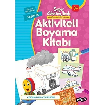 Aktiviteli Boyama Kitabı Taşıtlar