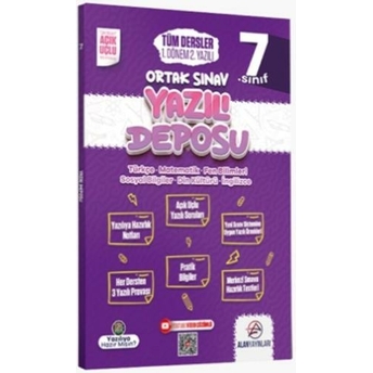 Alan Yayınları 7. Sınıf Tüm Dersler Ortak Sınav 1. Dönem 2. Yazılı Komisyon