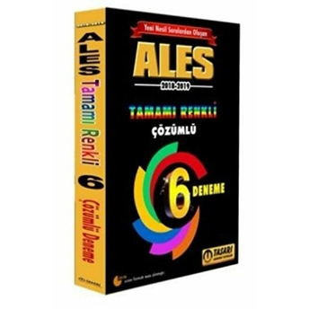 Ales 2018 - 2019 Tamamı Renkli Çözümlü 6 Deneme Kolektif