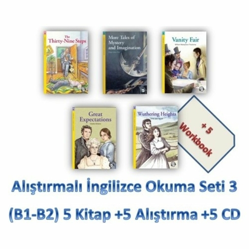 Alıştırmalı Ingilizce Okuma Seti 3 (B1-B2) 5 Kitap 5 Alıştırma 5 Cd Kolektif