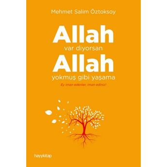 Allah Var Diyorsan Allah Yokmuş Gibi Yaşama Mehmet Salim Öztoksoy