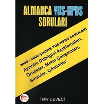 Almanca Yds - Kpds Soruları Tahir Deveci