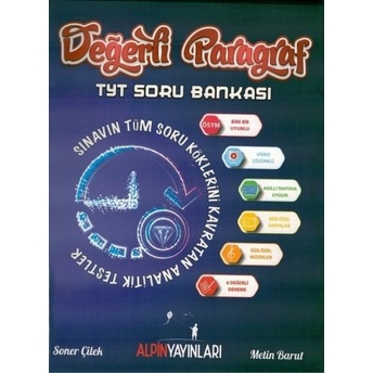 Alpin Yayınları Tyt Değerli Paragraf Soru Bankası Metin Barut