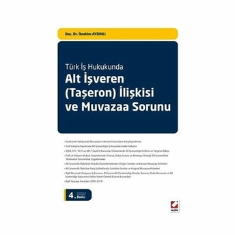 Alt Işveren (Taşeron) Ilişkisi Ve Muvazaa Sorunu Halil Ibrahim Aydınlı