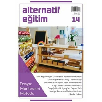 Alternatif Eğitim Dergisi 14.Sayı Montessori Metodu Komisyon