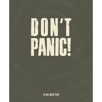 Altıkırkbeş Yayınları Don’t Panic Kare Defter