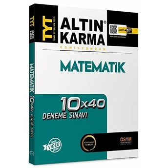 Altın Karma 2022 Tyt Matematik Tamamı Video Çözümlü 10X40 Deneme Sınavı Komisyon