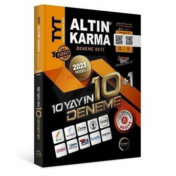 Altın Karma 2023 Tyt 10 Farklı Yayın 10 Farklı Deneme Son 1 Yıl Çıkmış Sorular Hediye Altın Karma Komisyon