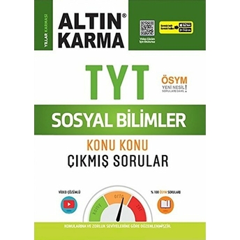 Altın Karma 2023 Tyt Sosyal Bilimler Konu Konu Çıkmış Sorular (Kolay-Orta-Zor)