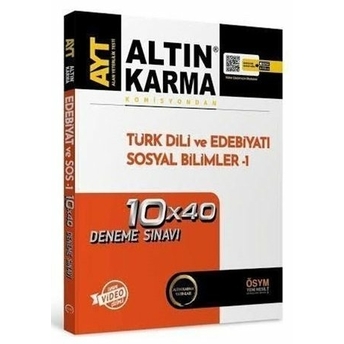 Altın Karma Ayt Türk Dili Ve Edebiyatı Sosyal Bilimler 1 10 X 40 Deneme Sınavı Komisyon