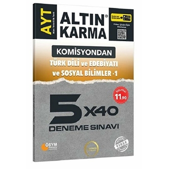 Altın Karma Ayt Türk Dili Ve Edebiyatı Ve Sosyal Bilimler 1 5X40 Deneme Sınavı