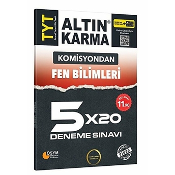 Altın Karma Komisyondan Tyt Fen Bilimleri 5X20 Deneme Sınavı (Yeni) Kolektif