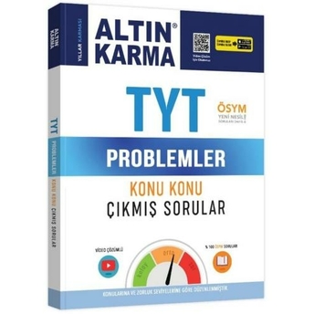 Altın Karma Tyt Problemler Konu Konu Çıkmış Sorular Komisyon