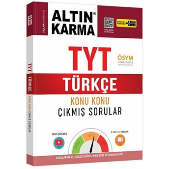 Altın Karma Tyt Türkçe Konu Konu Çıkmış Sorular (Yeni) Kolektif