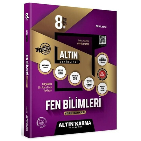 Altın Karma Yayınları 8. Sınıf Fen Bilimleri Soru Bankası Komisyon