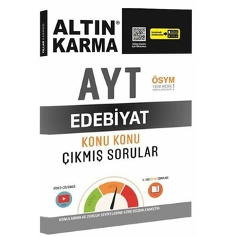 Altın Karma Yayınları Ayt  Edebiyat  Konu Konu Çıkmış Sorular