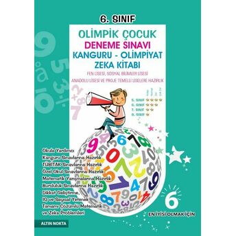 Altın Nokta 6. Sınıf Olimpik Çocuk Deneme Sınavı Kanguru - Olimpiyat Zeka Kitabı Kolektif