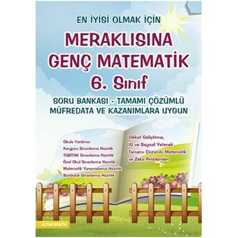 Altın Nokta Meraklısına Genç Matematik 6. Sınıflar Için Soru Bankası Tamamı Çözümlü Kolektif