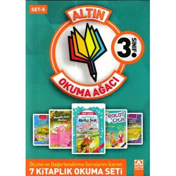 Altın Okuma Ağacı - 3. Sınıf Set 5 (Koyu Yeşil Kapak) Komisyon