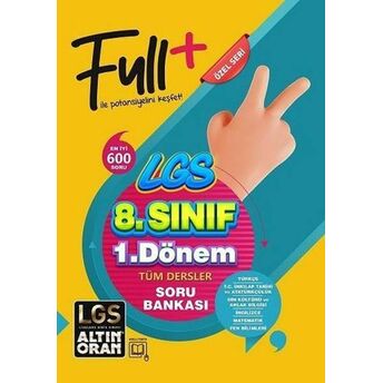 Altın Oran 8.Sınıf Lgs 1.Dönem Tüm Dersler Soru Bankası Komisyon