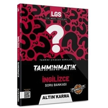 Altınkarma Tahminmatik Lgs 8. Sınıf Ingilizce Soru Bankası Kolektif