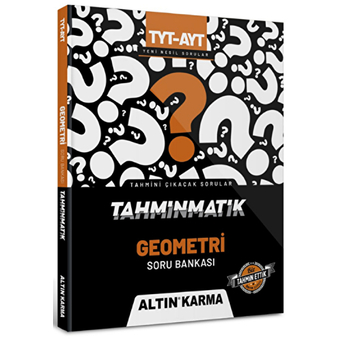 Altınkarma Tahminmatik Tyt - Ayt Geometri Soru Bankası Kolektif