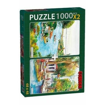 Anadolu Sahili Kanlıca / 2X1000 Parça Puzzle (40148) Şükrü Çağlayan