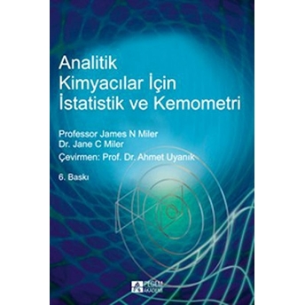 Analitik Kimyacılar Için Istatistik Ve Kemometri