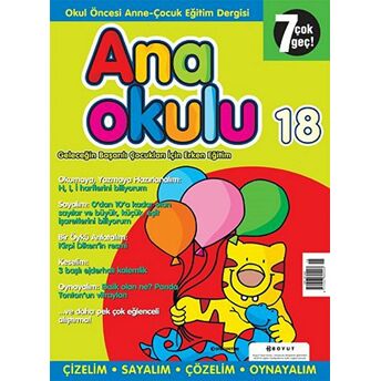 Anaokulu Sayı: 18 Anne-Çocuk Eğitim Dergisi Kolektif