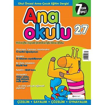 Anaokulu Sayı: 27 Anne-Çocuk Eğitim Dergisi Kolektif