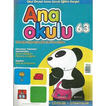 Anaokulu Sayı: 63 Anne-Çocuk Eğitim Dergisi Kolektif