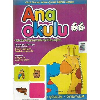 Anaokulu Sayı: 66 Anne-Çocuk Eğitim Dergisi Kolektif