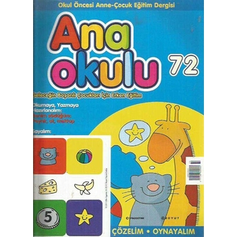 Anaokulu Sayı: 72 Anne-Çocuk Eğitim Dergisi Kolektif