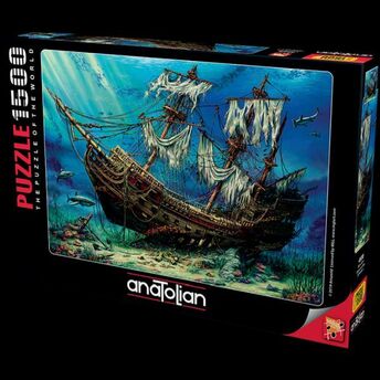 Anatolian 1500 Parça Puzzle 4558 Batık Gemi