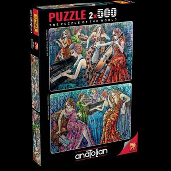 Anatolian 2X500 Parça Puzzle 3612 Renkli Notalar 1/2