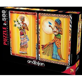 Anatolian Afrikalı Kadınlar/ African Ladies 2X500 Parça Puzzle