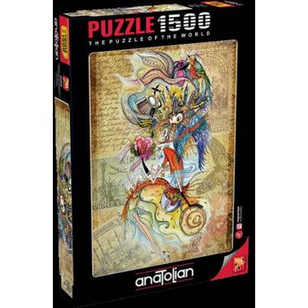 Anatolian Dünyayı Gezen Çerkes Kızı/ Circassian Girl Traveling The World 1500 Parça Puzzle