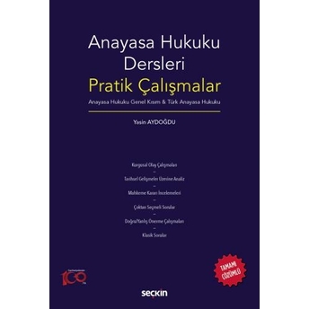 Anayasa Hukuku Dersleri Pratik Çalışmalar Yasin Aydoğdu