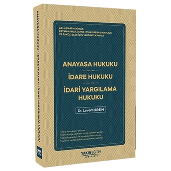 Anayasa Hukuku, Idare Hukuku, Idari Yargılama Hukuku Konu Anlatımı Levent Ersin