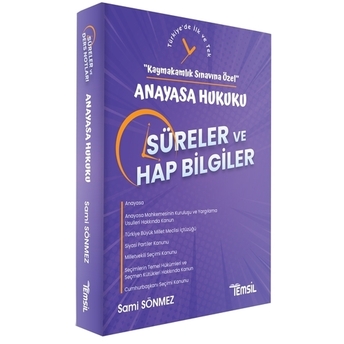 Anayasa Hukuku Süreler Ve Hap Bilgiler Sami Sönmez