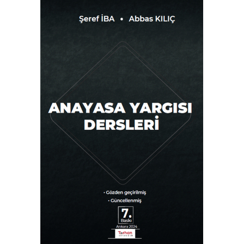 Anayasa Yargısı Dersleri Şeref Iba