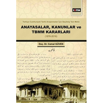 Anayasalar Kanunlar Ve Tbmm Kararları